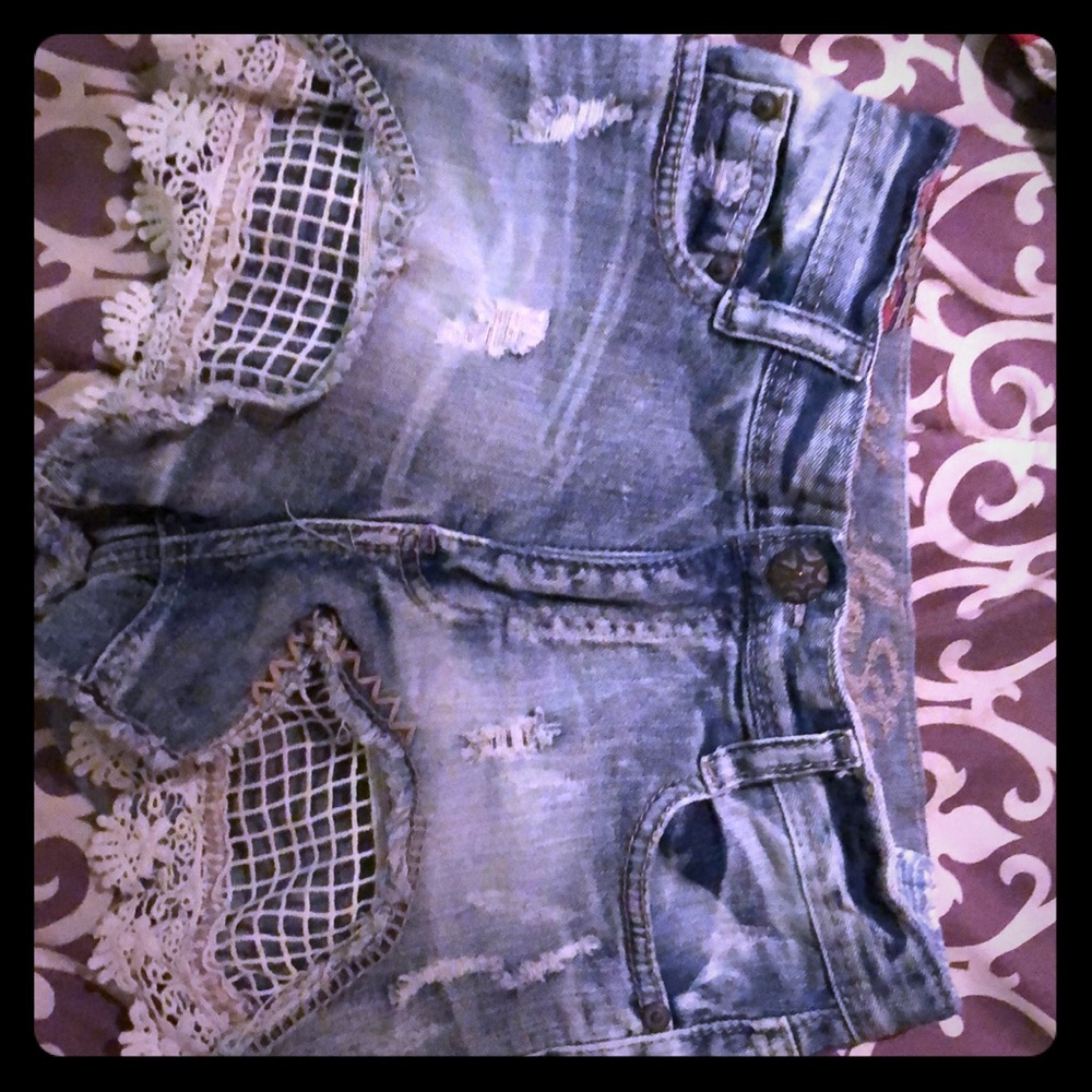Denim shorts size 5